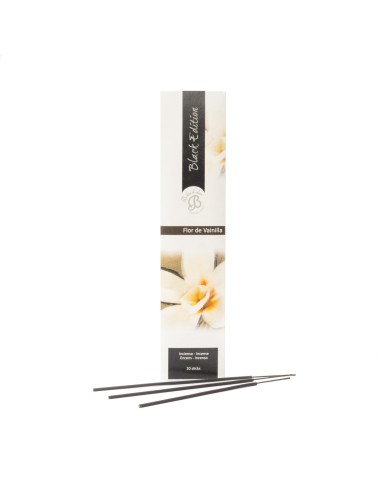 Incienso Black Edition 20 Sticks Flor de Vainilla