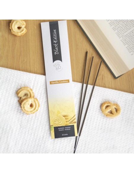 Incienso Black Edition 20 Sticks Vanilla Cookies