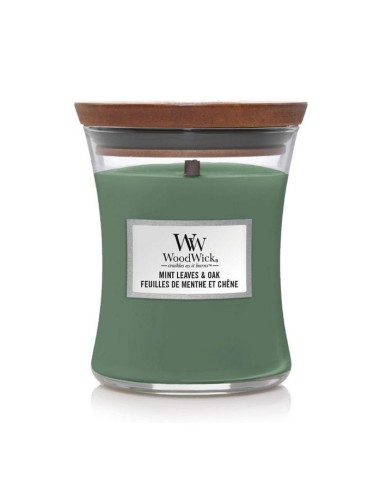 WOODWICK BOTE MEDIANO MINT LEAVES & OAK