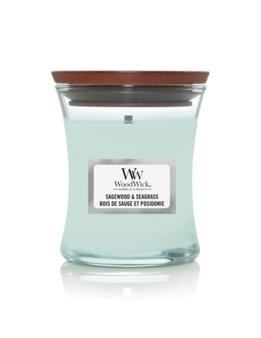 WOODWICK BOTE MEDIANO SAGEWOOD & SEAGRASS