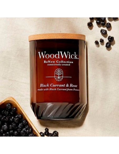 WOODWICK RENEW GRANDE BLACK CURRANT & ROSE