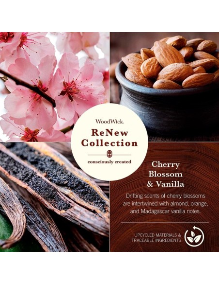 WOODWICK RENEW GRANDE CHERRY BLOSSOM & VANILLA