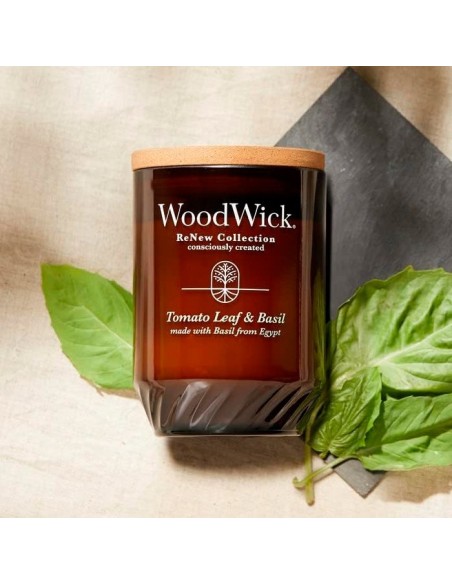WOODWICK RENEW GRANDE TOMATO LEAF & BASIL