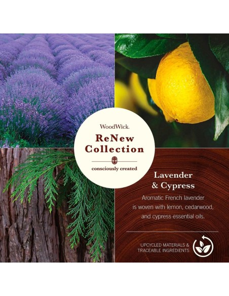 WOODWICK RENEW MEDIANO LAVENDER & CYPRESS