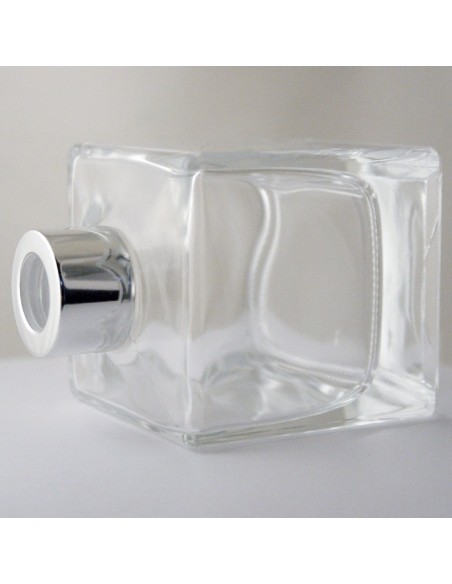 BOTELLA CUADRADA 200 ML + TAPA + OBTURADOR