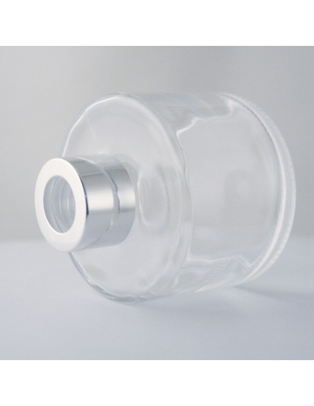 BOTELLA REDONDA 120 ML + TAPA NEGRA + OBTURADOR