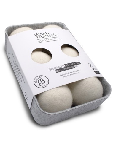 WASH·UP BOLAS SECADO PURA LANA (6 UN)