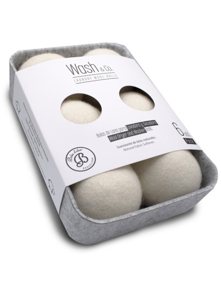 WASH·UP BOLAS SECADO PURA LANA (6 UN)