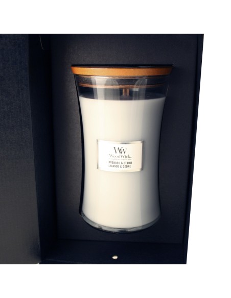 WOODWICK CAJA NEGRA 2 BASES + LAZO