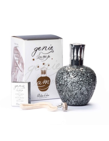 Genie Lamp Elipse Mosaic Negro