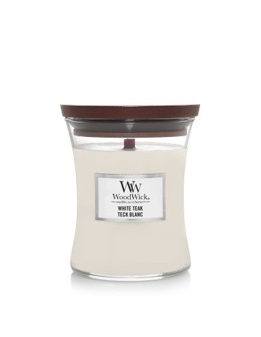 WOODWICK BOTE MEDIANO WHITE TEAK