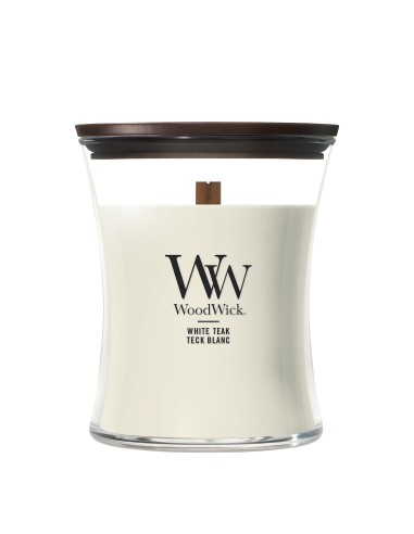 WOODWICK BOTE MEDIANO WHITE TEAK